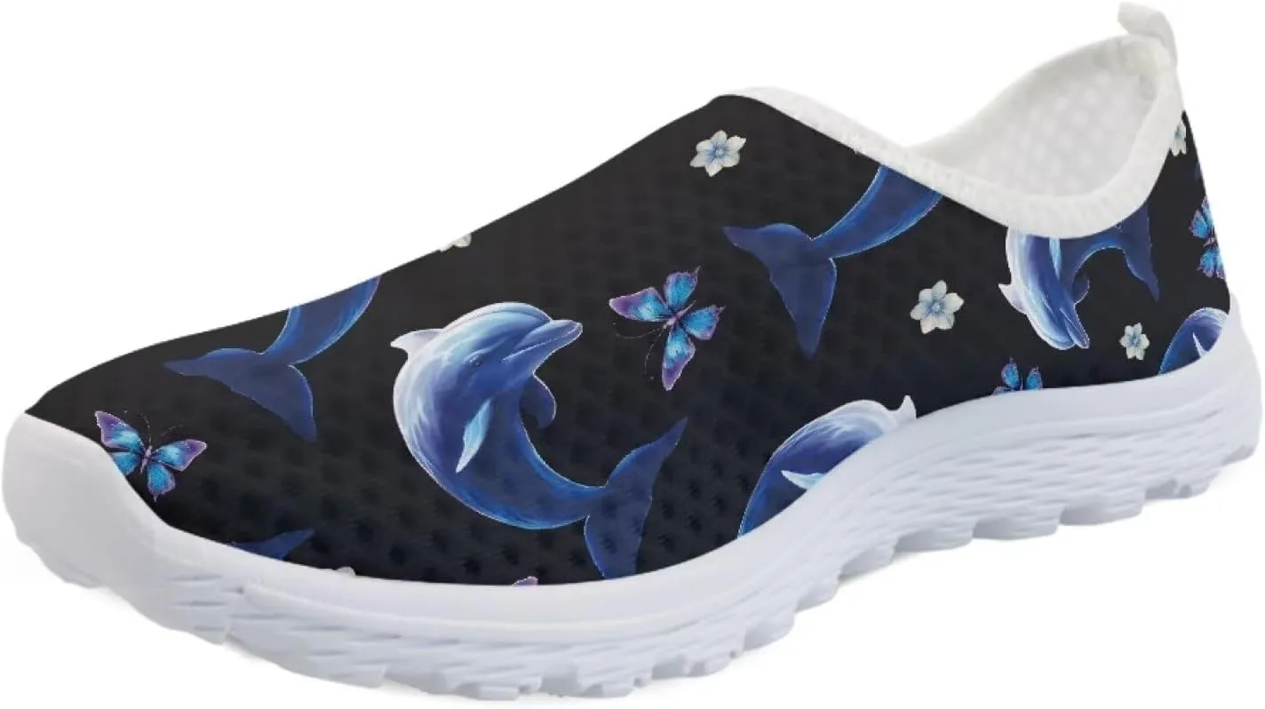 Mesh Slip on Shoes for Women: Casual Walking Shoe Non Slip Comfort Fashion Tennis Shoes Lightweight Sneaker for Work
