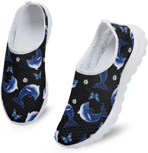 Mesh Slip on Shoes for Women: Casual Walking Shoe Non Slip Comfort Fashion Tennis Shoes Lightweight Sneaker for Work
