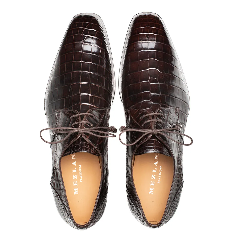 Mezlan Dandy EX4967-J Men's Shoes Exotic Alligator Lace-Up Derby (MZ3778)