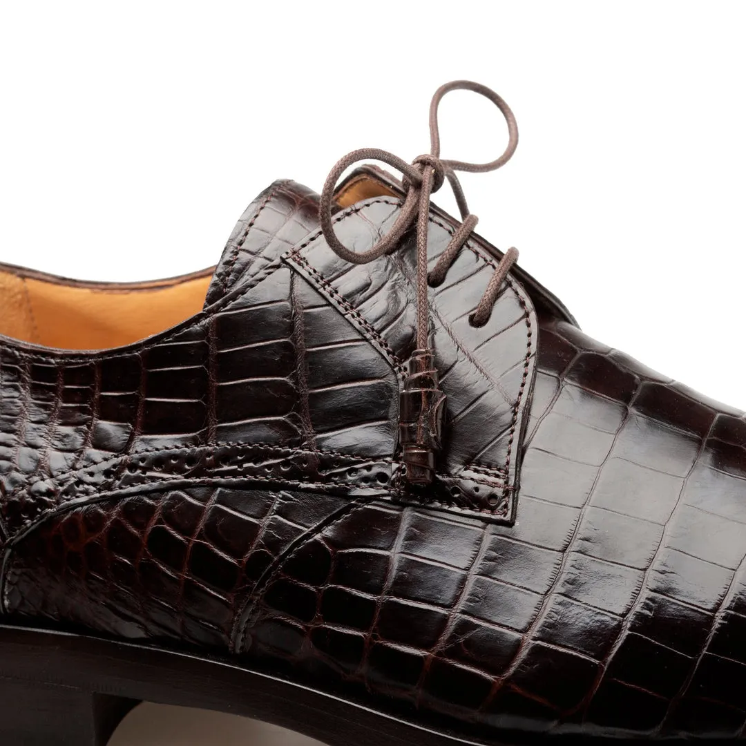 Mezlan Dandy EX4967-J Men's Shoes Exotic Alligator Lace-Up Derby (MZ3778)