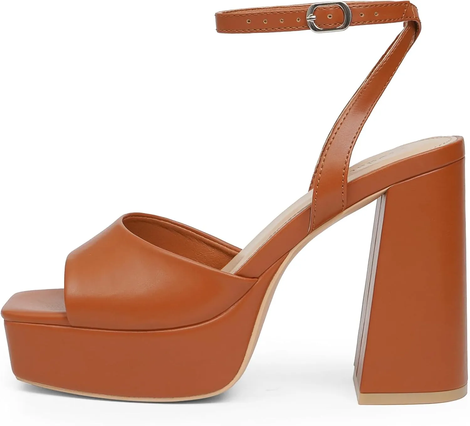 Modatope Platform Heels for Women Platform Sandals Womens Chunky Heel Open Toe Pumps Ankle Strap Womens Wedding Party Pumps Shoes