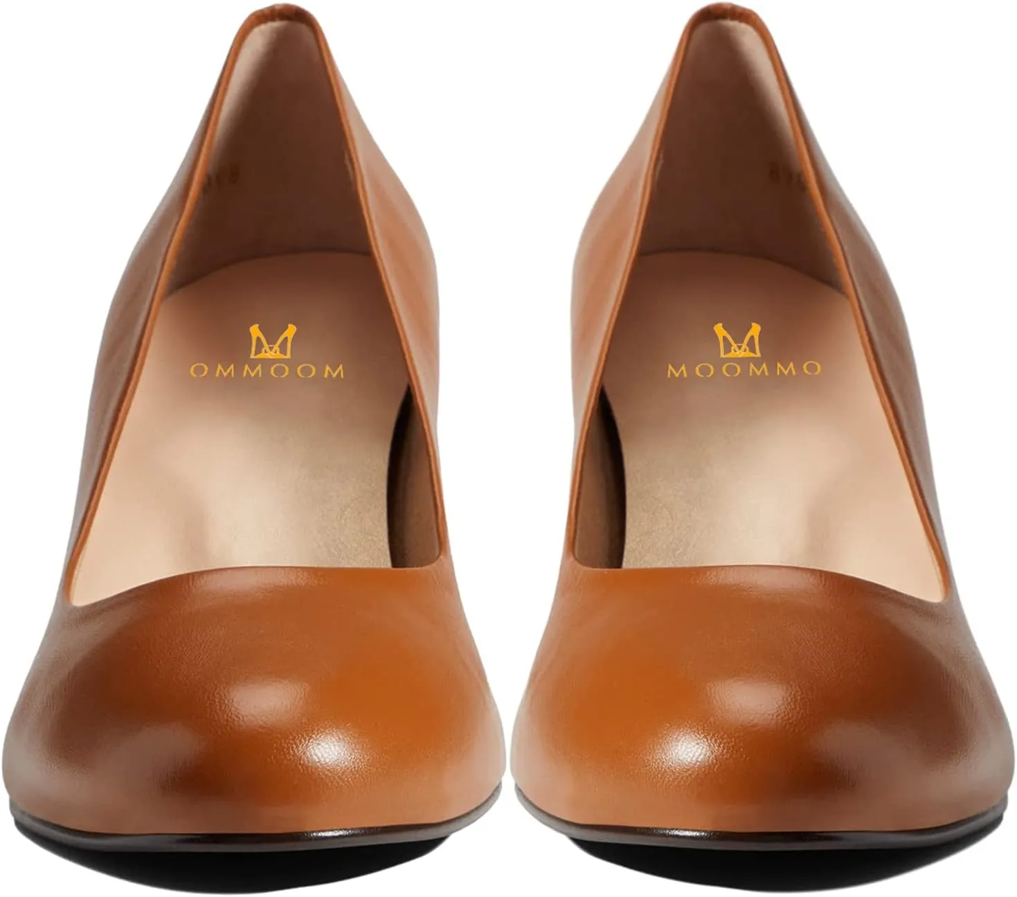 MOOMMO Women Classic Chunky Block Heel Suede Pumps Round Closed Toe Slip On 2" Low Thick Heels Dress Shoes Matte Patent Spring Fashion Office Ladies Work Pump Basic Shoe Elegant Wedding 4-11 M US