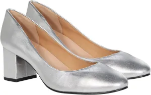 MOOMMO Women Classic Chunky Block Heel Suede Pumps Round Closed Toe Slip On 2" Low Thick Heels Dress Shoes Matte Patent Spring Fashion Office Ladies Work Pump Basic Shoe Elegant Wedding 4-11 M US
