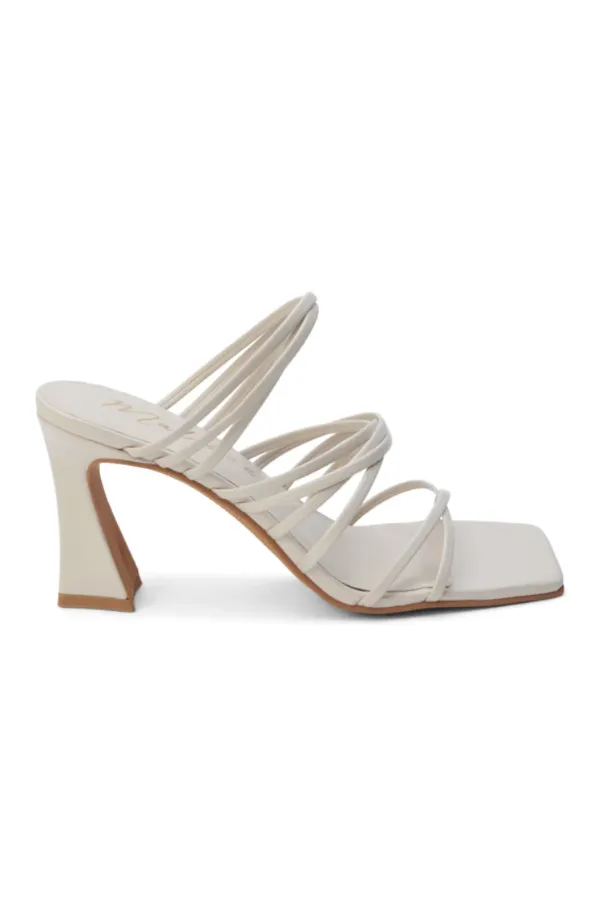 MT ROONEY HEELED SANDAL IN IVORY