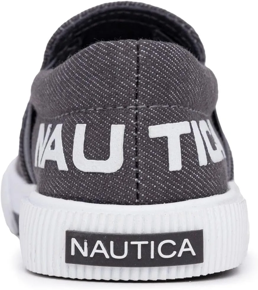 Nautica Kid's Slip-On Casual Shoe Athletic Sneaker - Youth-Toddler Akeley | Boy - Girl | (Big Kid/Little Kid/Toddler)