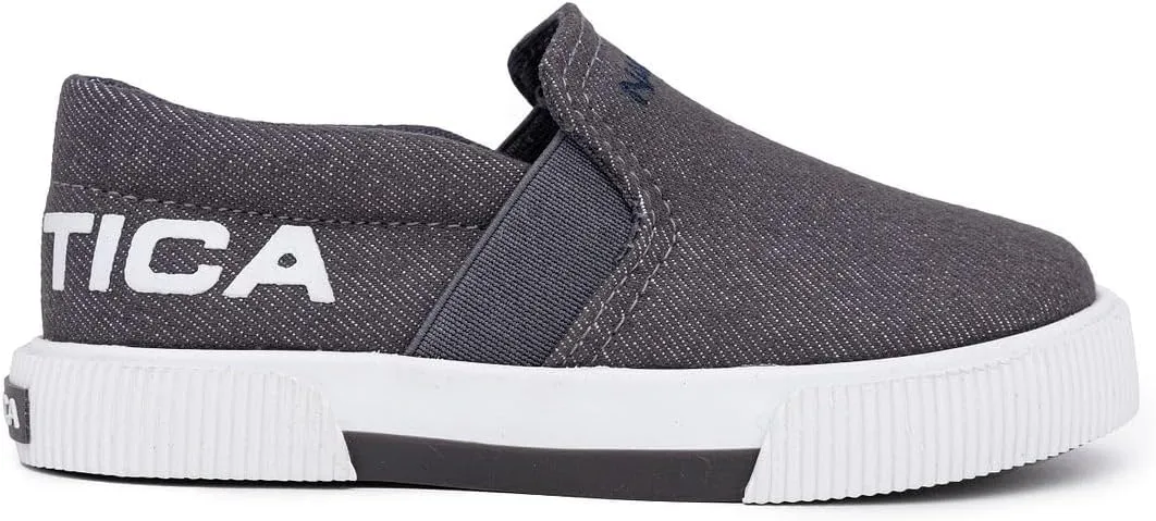 Nautica Kid's Slip-On Casual Shoe Athletic Sneaker - Youth-Toddler Akeley | Boy - Girl | (Big Kid/Little Kid/Toddler)