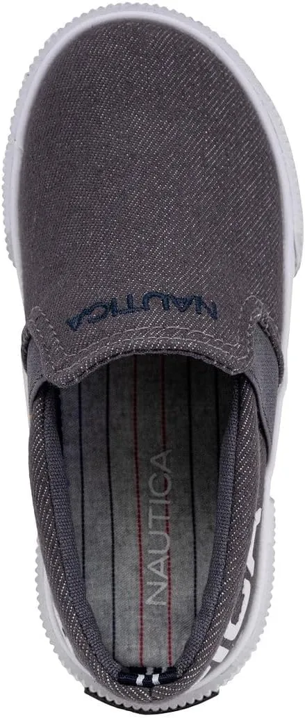 Nautica Kid's Slip-On Casual Shoe Athletic Sneaker - Youth-Toddler Akeley | Boy - Girl | (Big Kid/Little Kid/Toddler)