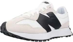 New Balance Men's 327 Sneaker, White with Black (us_Footwear_Size_System, Adult, Men, Numeric, Medium, Numeric_5)