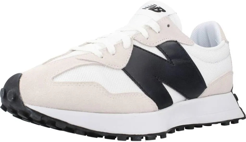 New Balance Men's 327 Sneaker, White with Black (us_Footwear_Size_System, Adult, Men, Numeric, Medium, Numeric_5)