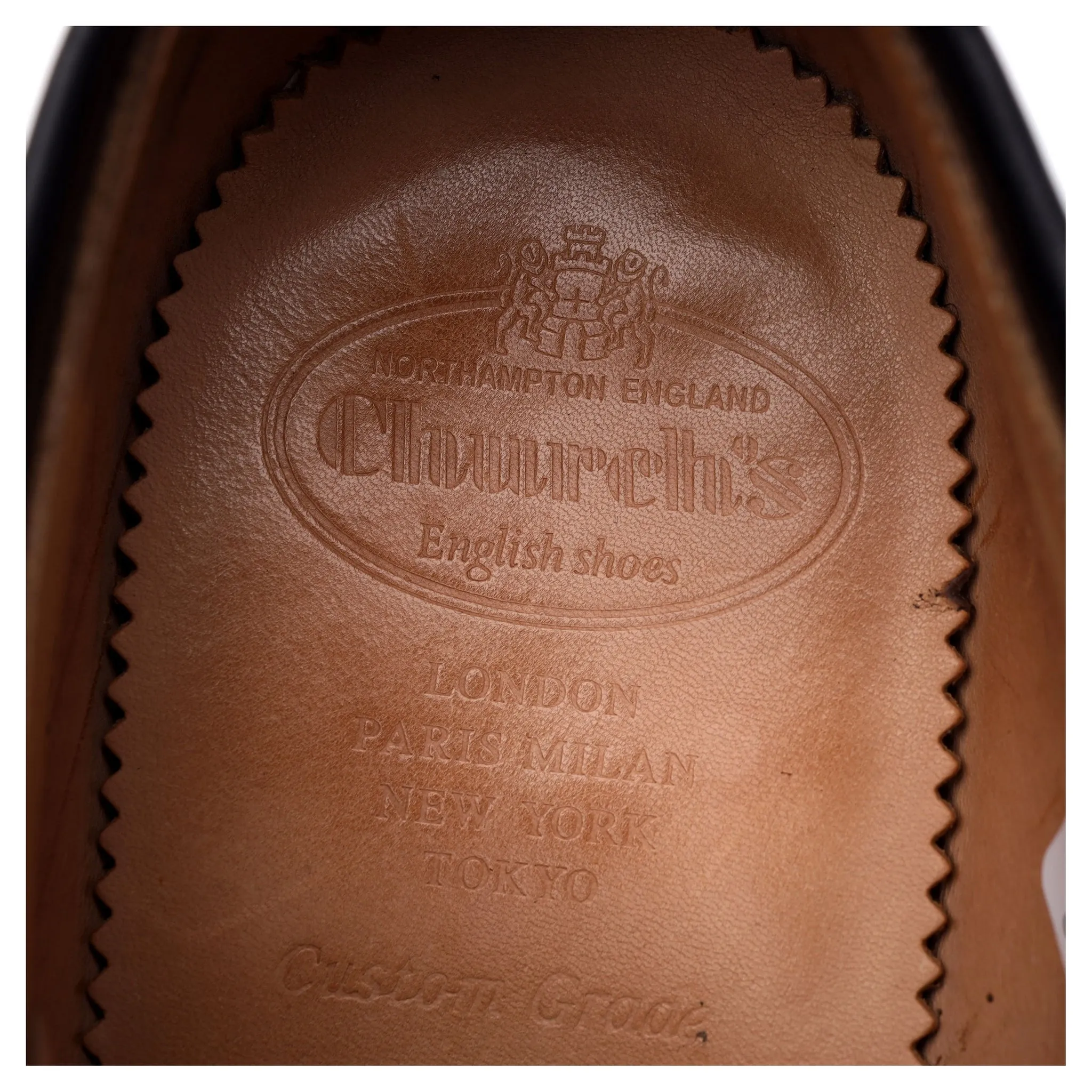'Newbridge' Black Leather Derby UK 9 G