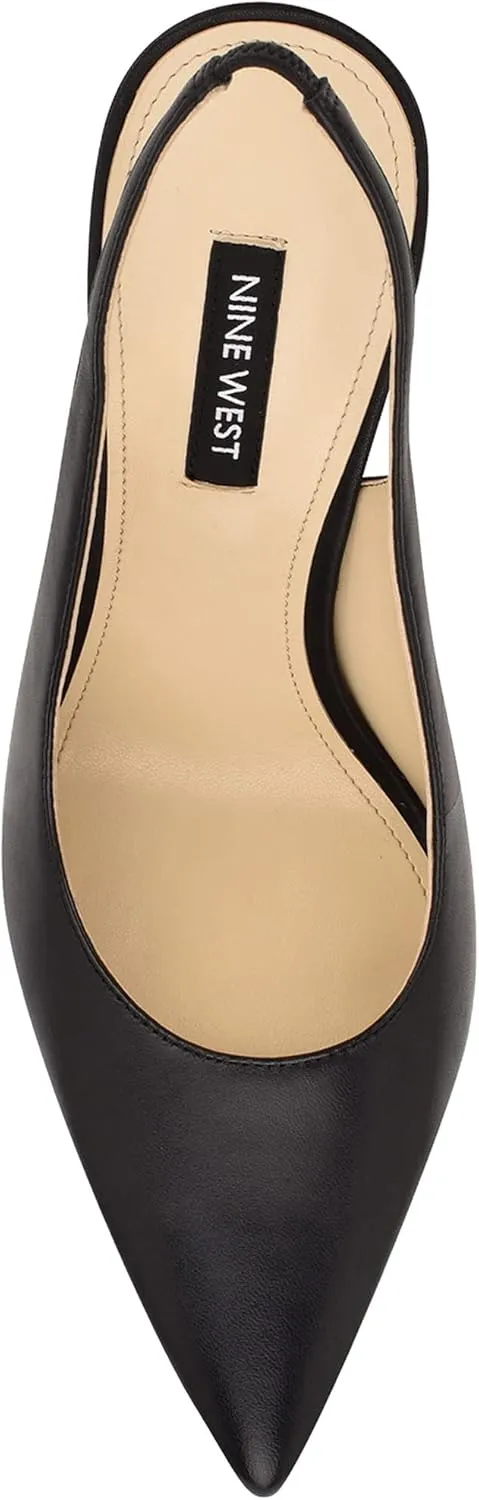 Nine West Women's Feather Pointy Toe Slingback Pump