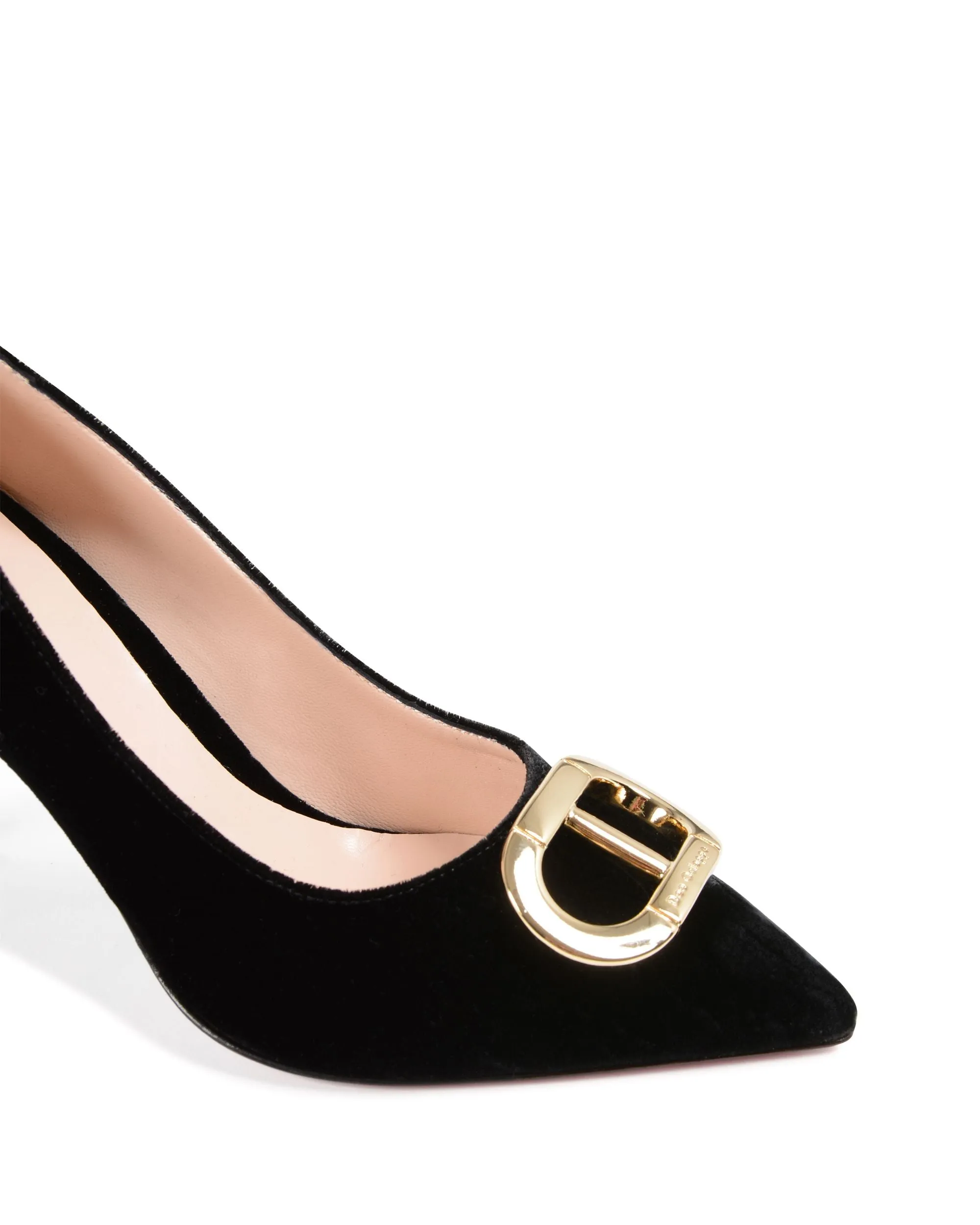 Office Party Velvet Pump Black