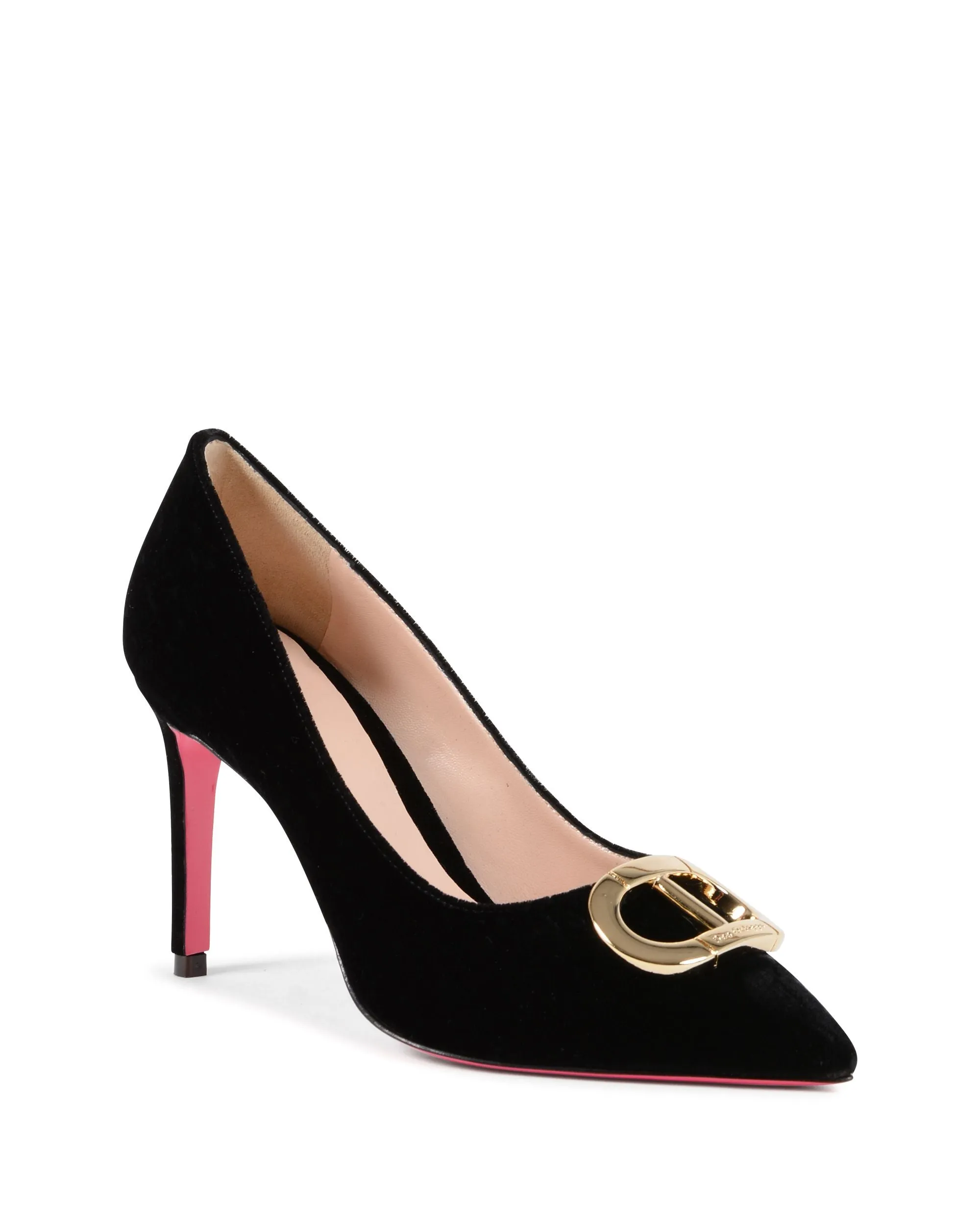 Office Party Velvet Pump Black