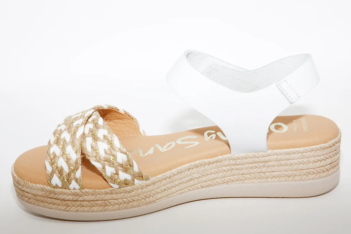 OH MY SANDALS - 4680 WHITE/GOLD