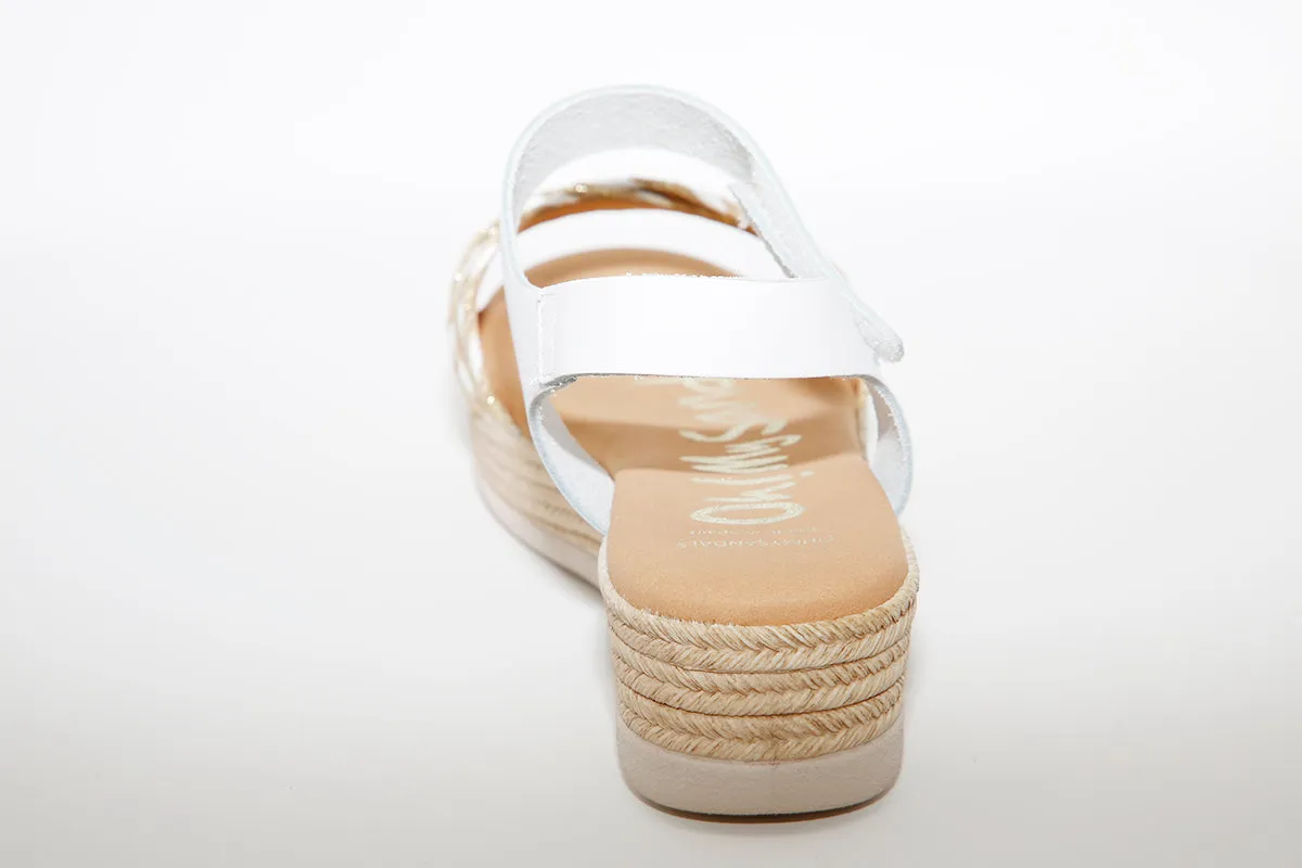 OH MY SANDALS - 4680 WHITE/GOLD
