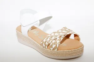 OH MY SANDALS - 4680 WHITE/GOLD