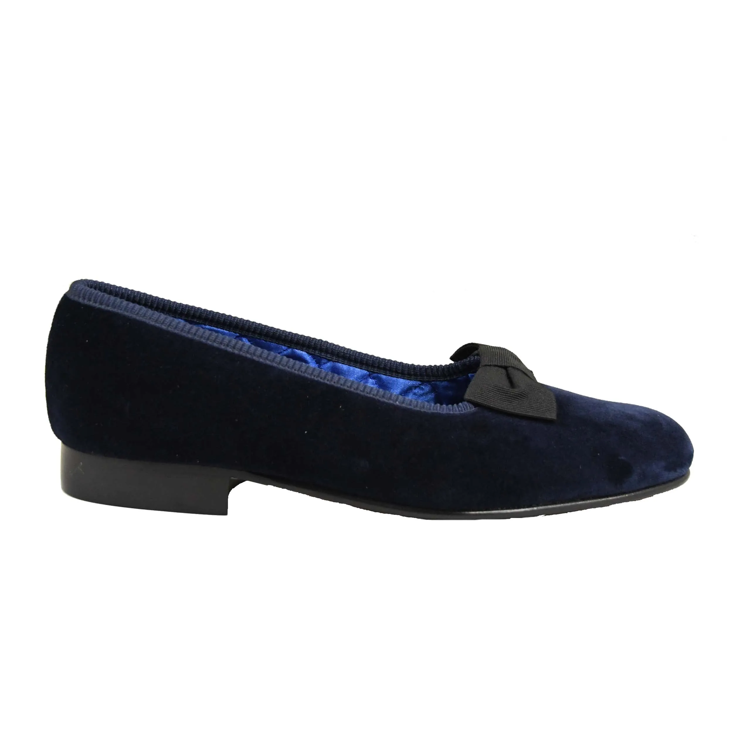Opera Pump Navy Velvet, Bowhill & Elliott