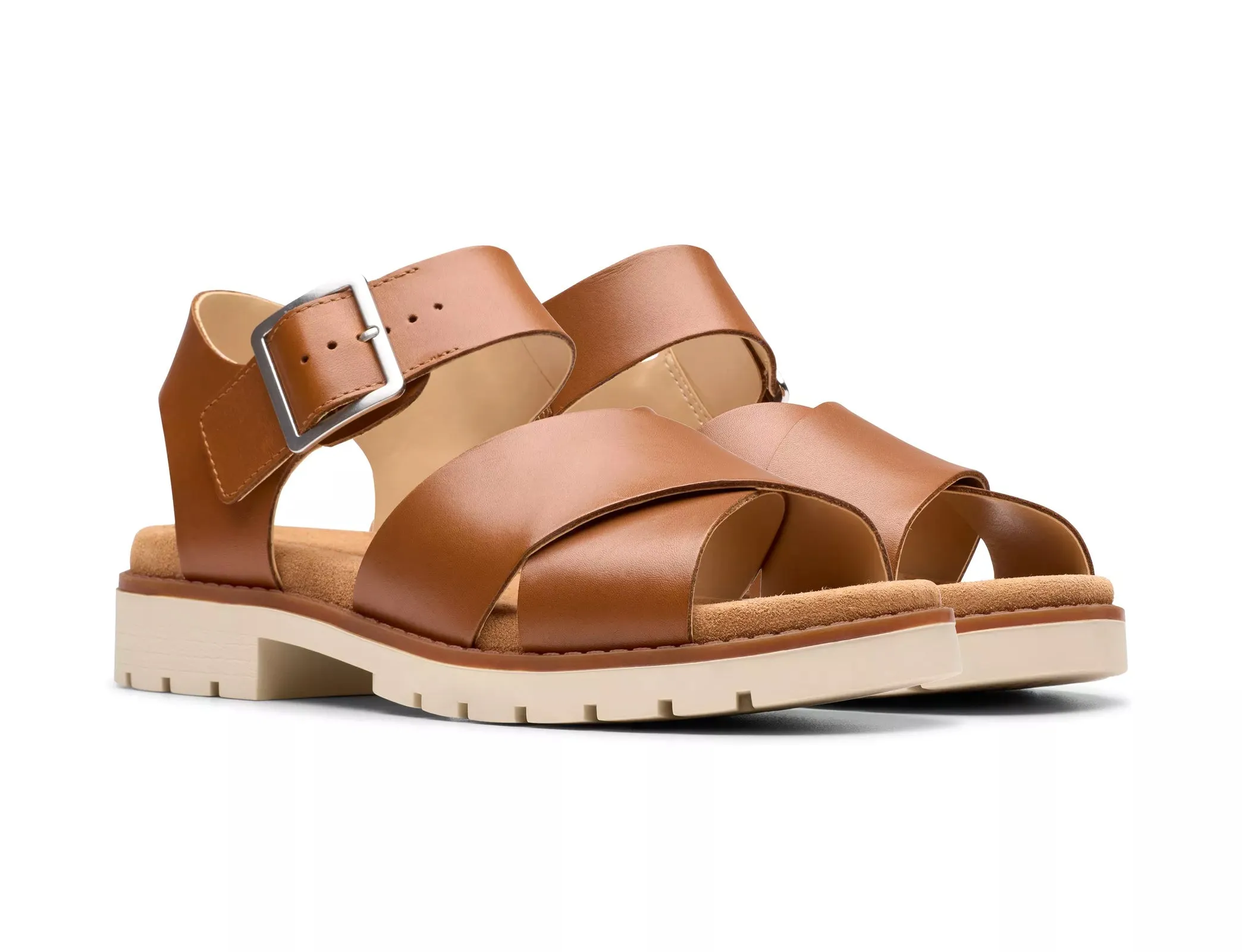 'Orinoco Cross' women's sandal - brown