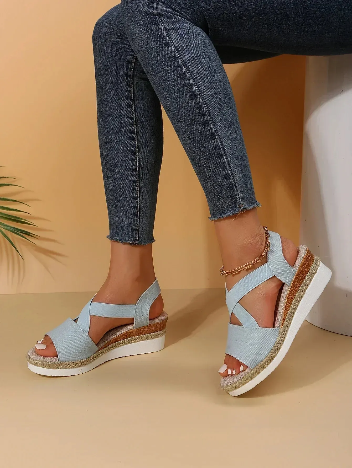 Orthopedic Espadrille Platform Sandals