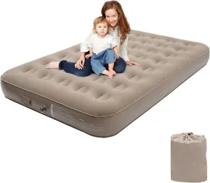 Oversized Twin XL Air Mattress with Built-in Pump, Quick One-Click Inflation & Deflation,Portable Inflatable Mattress Blow up Bed for Home, Camping and Office - 10Inch