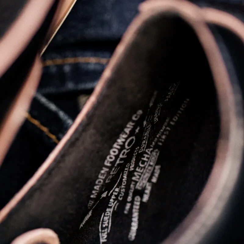 Oxford Shoes with reverse suede stitching