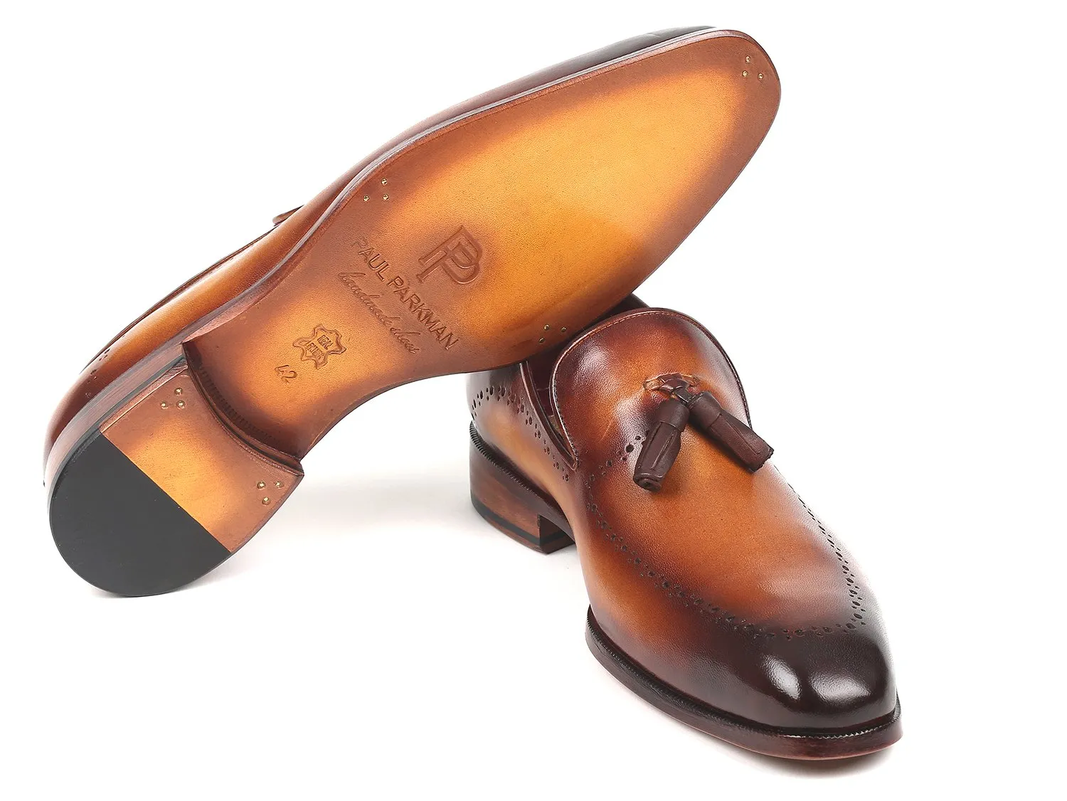 Paul Parkman Men's Tassel Loafer Brown