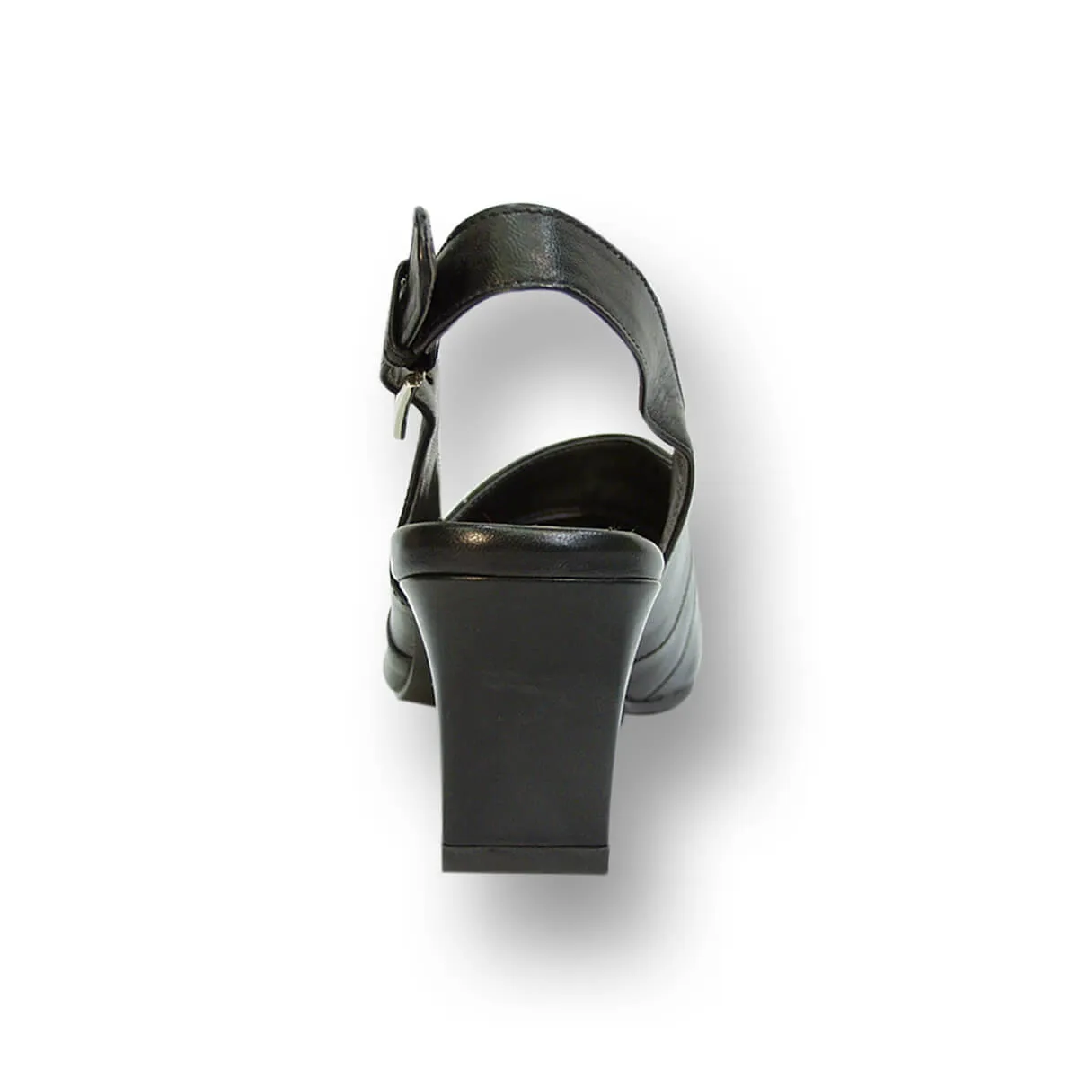 PEERAGE Susie Women's Wide Width Leather Slingback Pumps