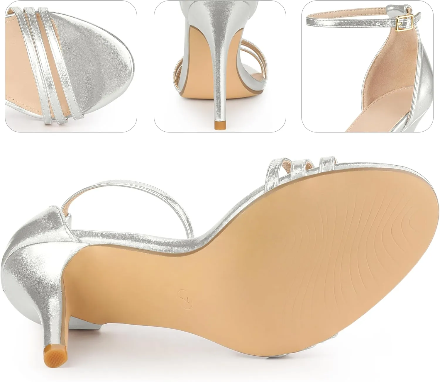 Perphy Strappy Heels Stiletto Heel Sandals for Women