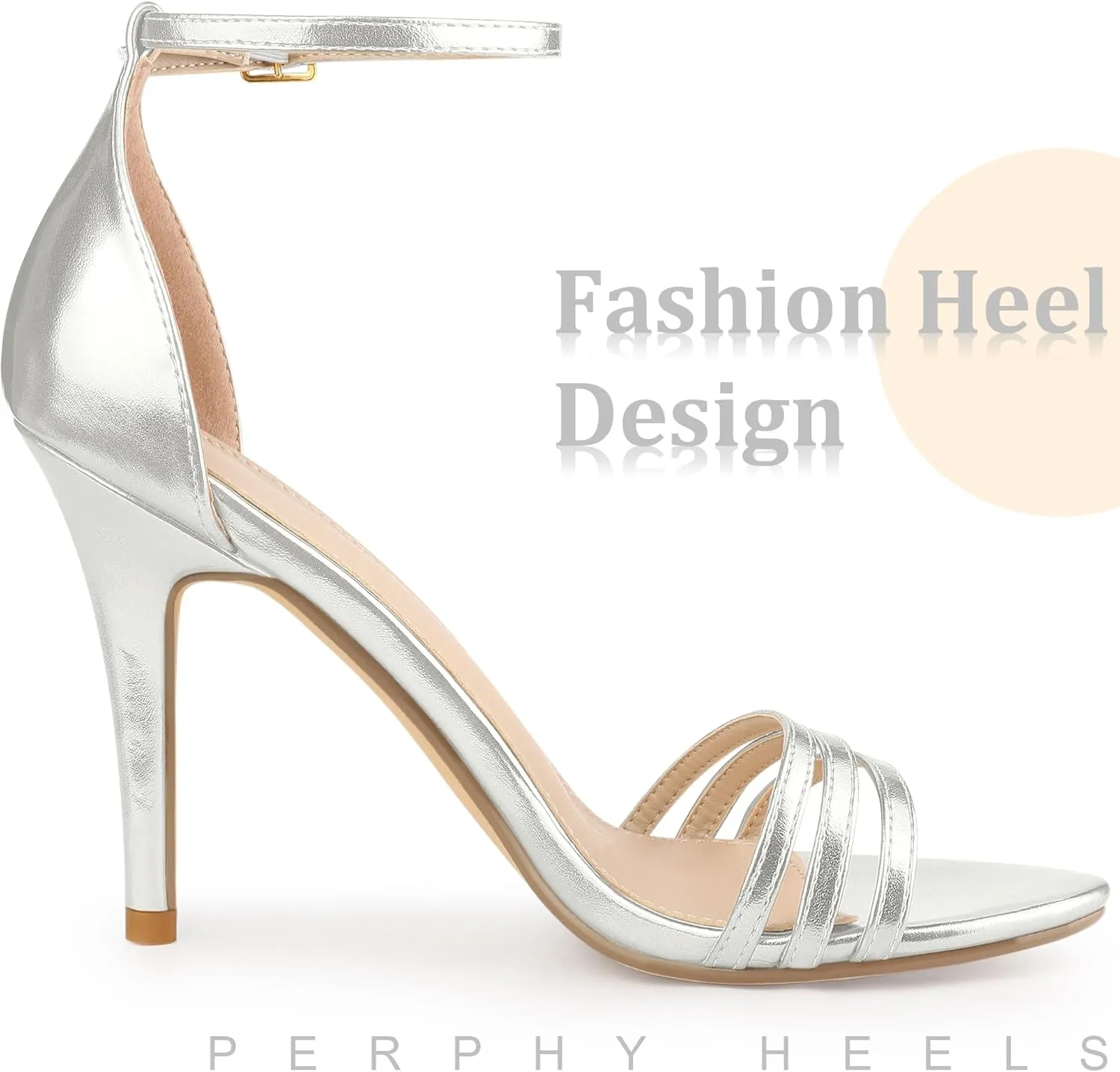 Perphy Strappy Heels Stiletto Heel Sandals for Women