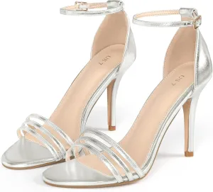 Perphy Strappy Heels Stiletto Heel Sandals for Women