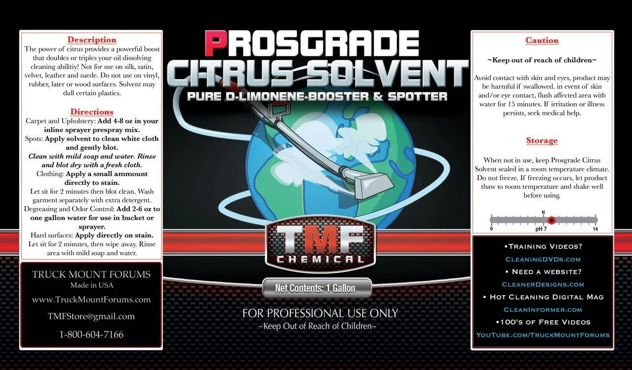 Prosgrade Citrus Solvent-1 Gallon