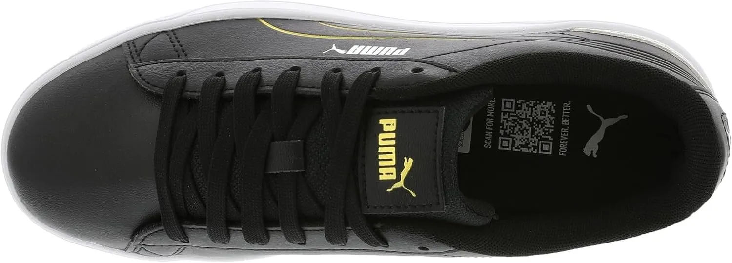 Puma Womens Vikky V3 Metallic Shine Lace Up Sneakers Shoes Casual - Black