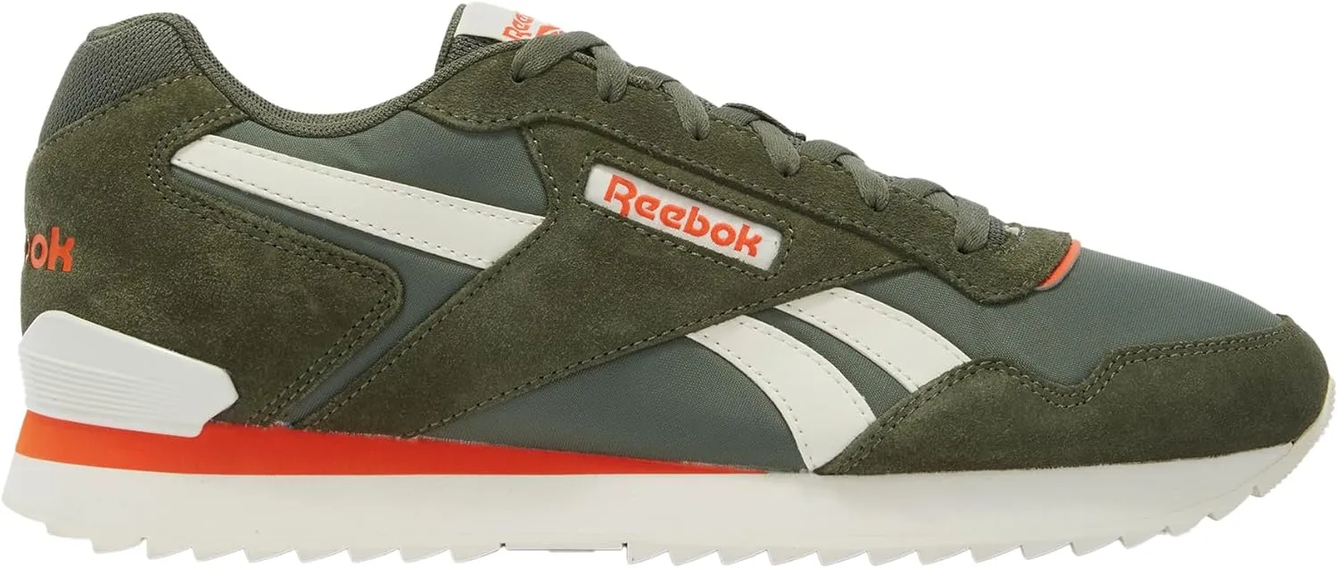 Reebok Unisex Glide Ripple Clip Trainers, Breakaway Green Chalk Pump Orange, 10
