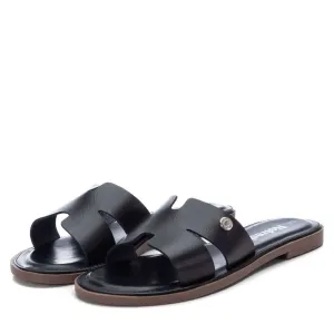 Refresh H Band Slip On Black Sandal