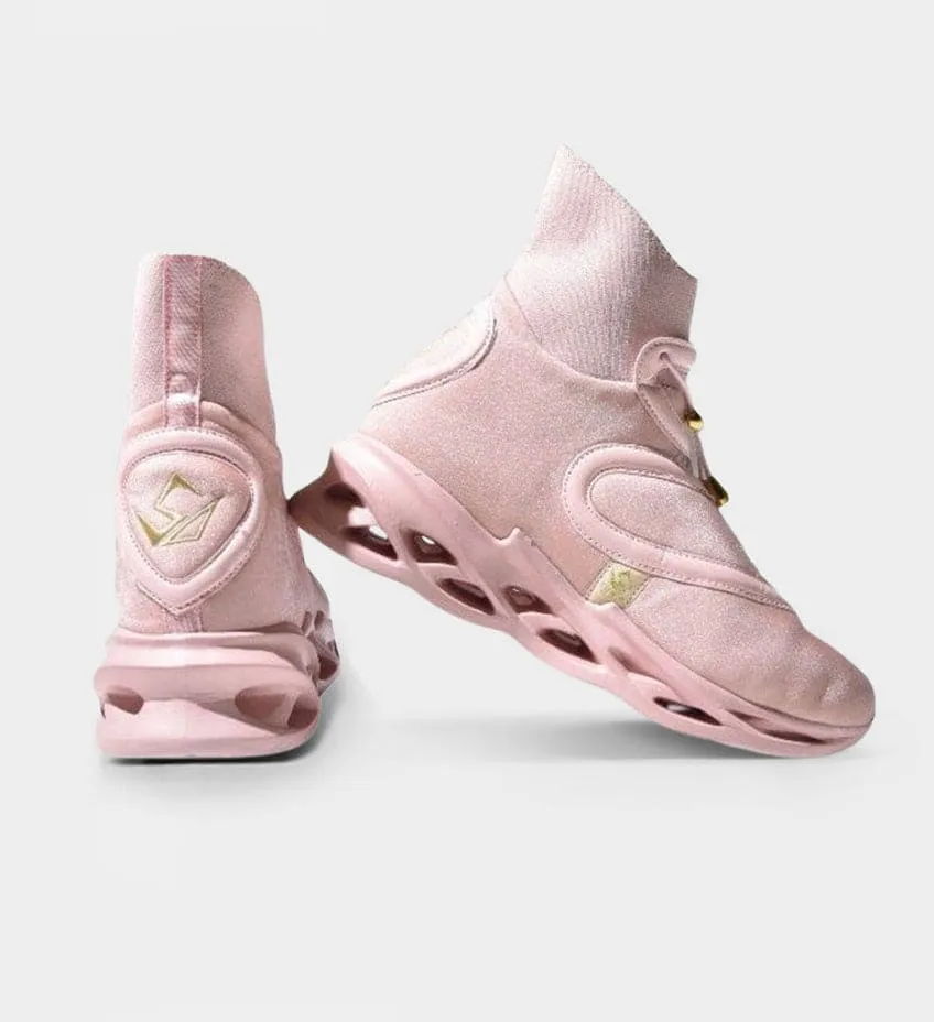 RETIRED COLLECTIBLE YOUTH LUXE CUSHIONED HIGH TOPS BLUSH