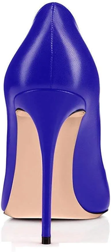 Round Toe Women Stiletto High Heel Dress Pump Closed Toe Shoe Closed Office Special Dressy Casua Wedding Pump Shoes