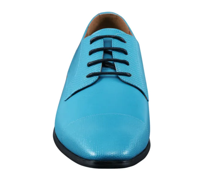Russo Teal Cap Toe Shoes