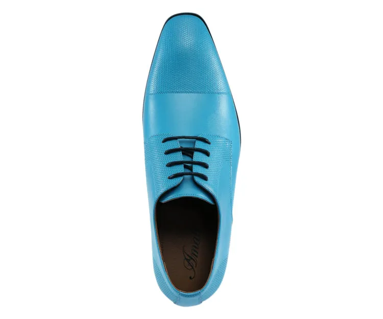 Russo Teal Cap Toe Shoes