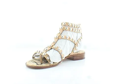 Sam Edelman Womens Eavan Natural Sand Strappy Sandals 7 W