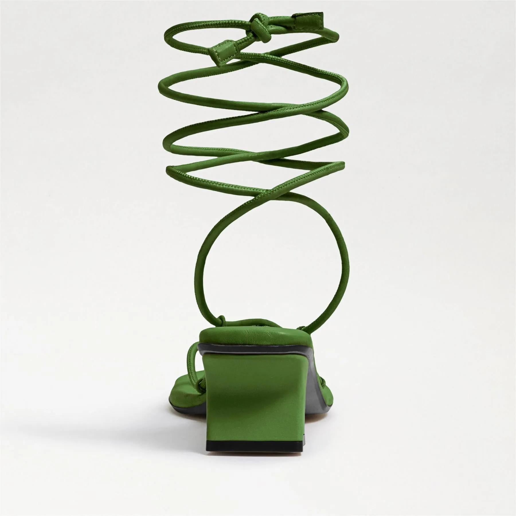 Sandal Thyme Real-time tracking Easy to install Fae Sam Up Heeled Edelman Leather Tie Toe Open Square Green Strappy