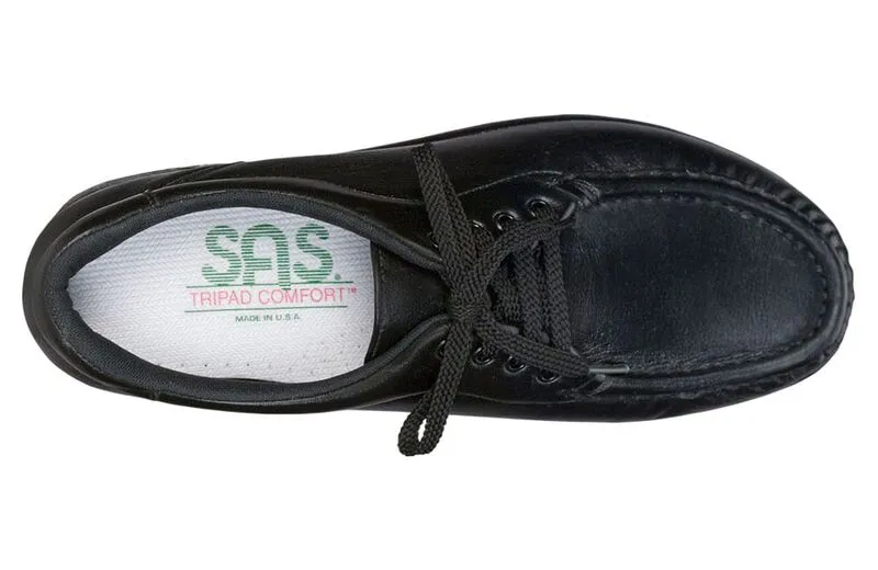SAS Women's Take Time Lace Up Loafer Black