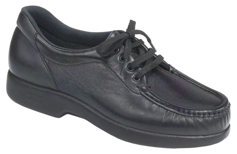 SAS Women's Take Time Lace Up Loafer Black