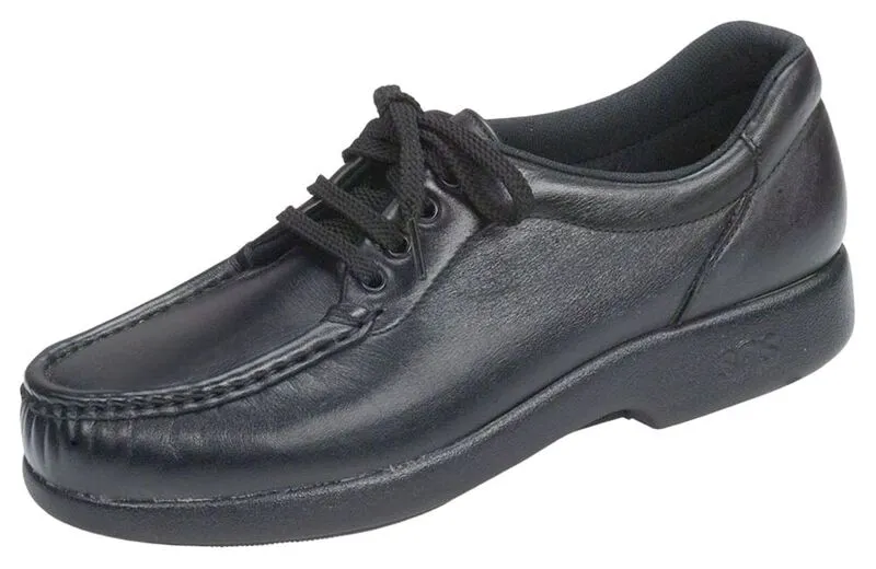 SAS Women's Take Time Lace Up Loafer Black