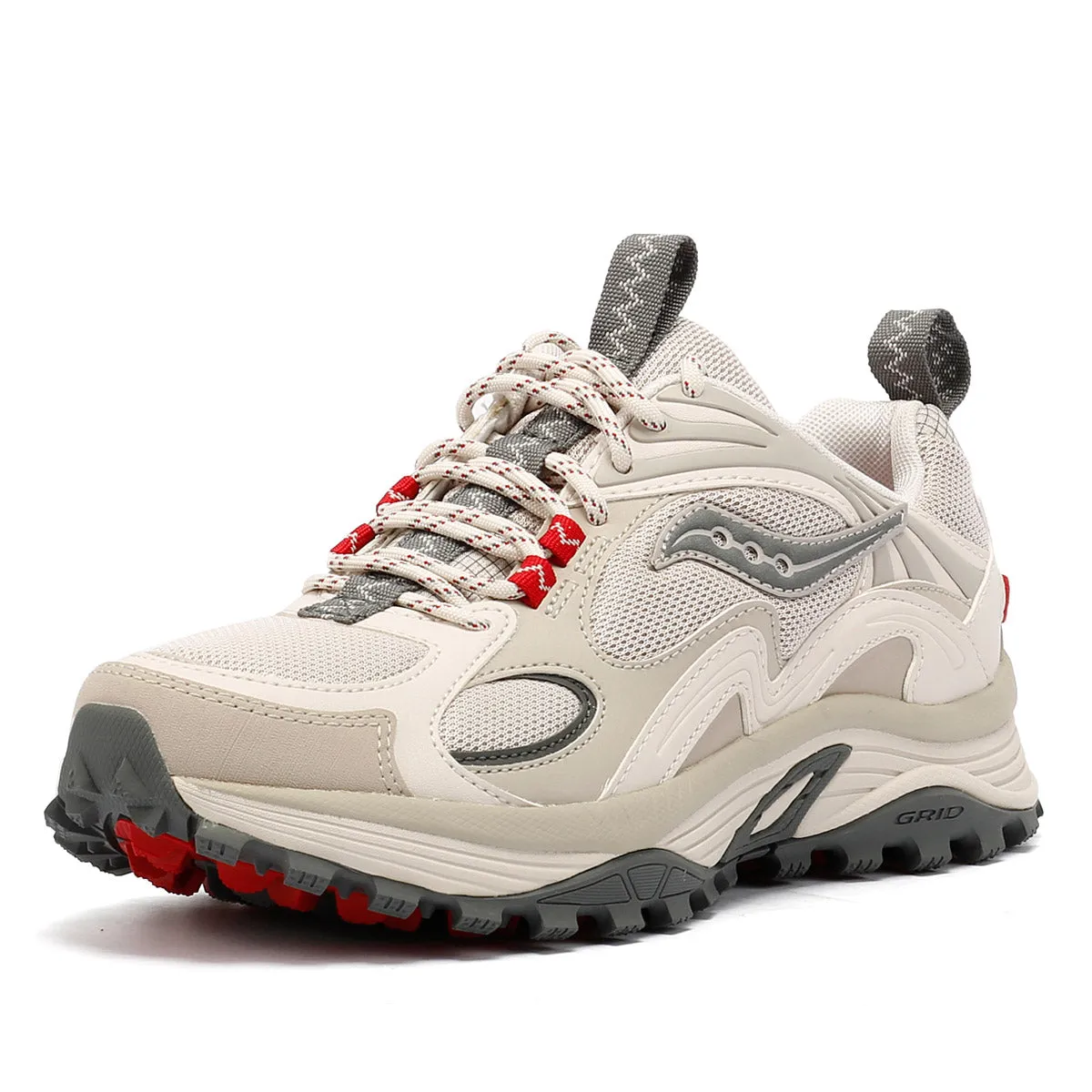 Saucony - S70896-2 UNISEX GRID AURA X DOVE/RED