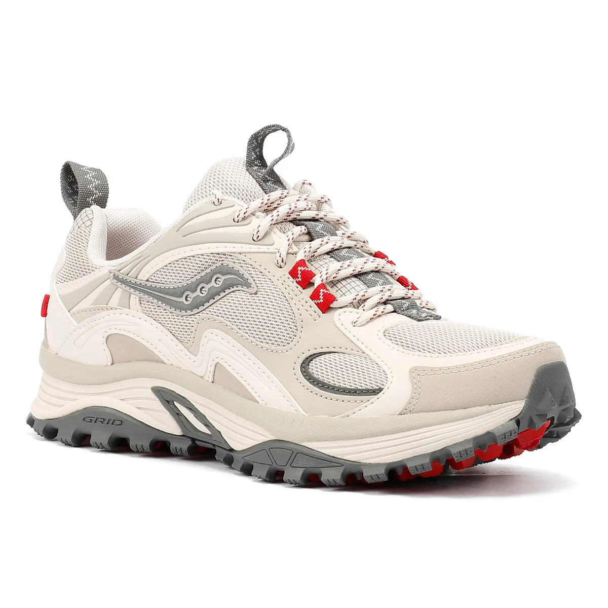Saucony - S70896-2 UNISEX GRID AURA X DOVE/RED