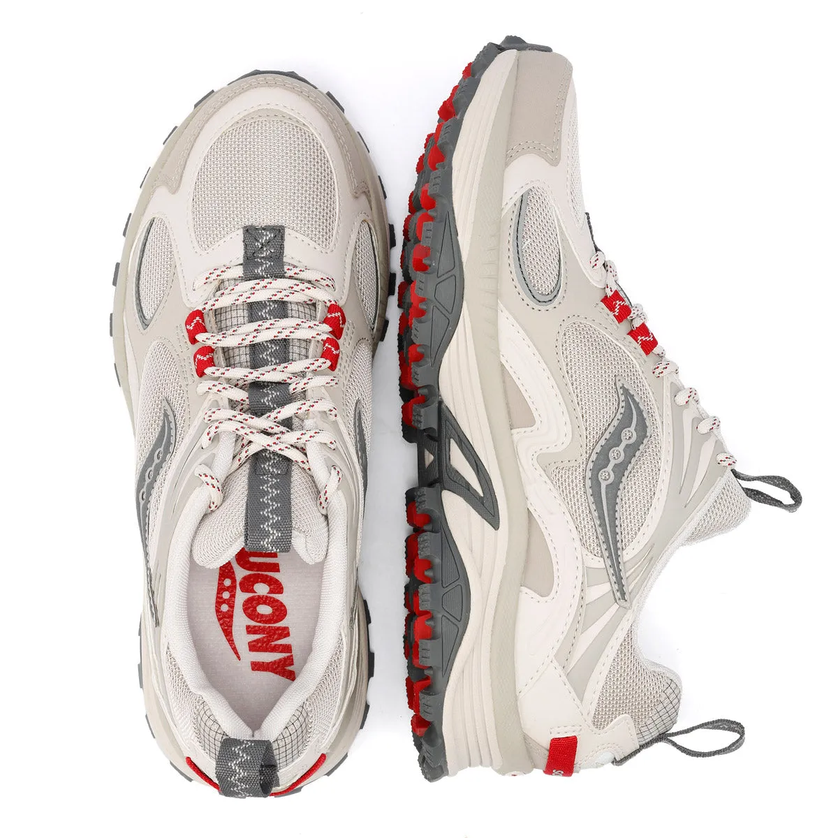 Saucony - S70896-2 UNISEX GRID AURA X DOVE/RED