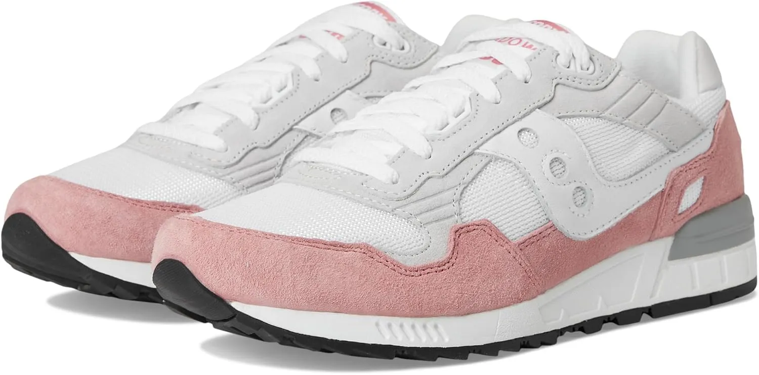 Saucony Unisex Shadow 5000 Sneaker, White/Salmon, 11.5 US Men