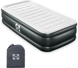 Sealy Tritech 18" Inflatable Air Mattress Bed with Built-in Pump, Storage Bag, and Repair Patch, for Indoor and Outdoor Use, Twin