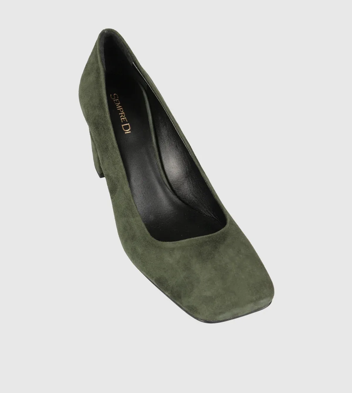 Sempre Di Green Suede Pump