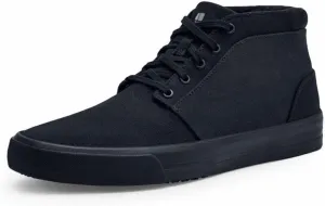 Shoes for Crews Cabbie II, Men's, Women's, Unisex Slip Resistant, Food Service Work Shoes, Black, Men's Size 8/ Women's Size 9.5